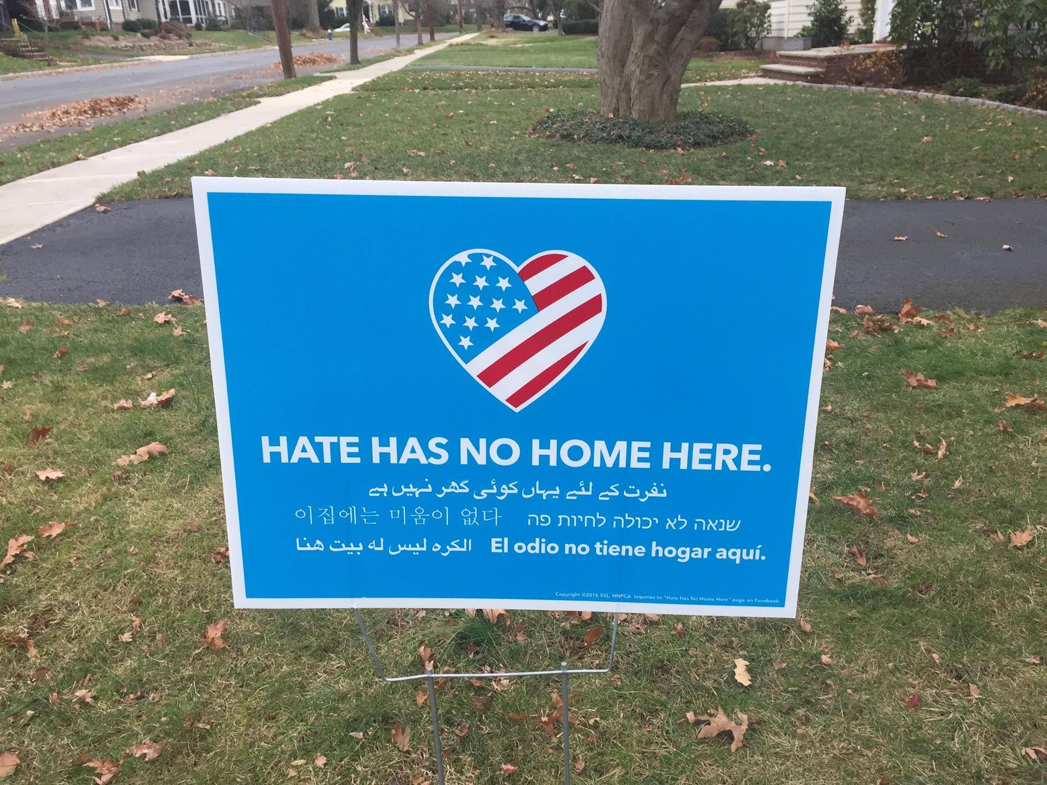 Hate Has No Home Here Yard Signs Car Refrigerator Magnets Window